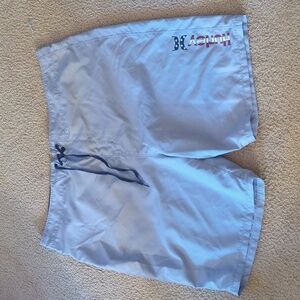 Hurley Gray with American Logo Board Swim Trunks Size 40